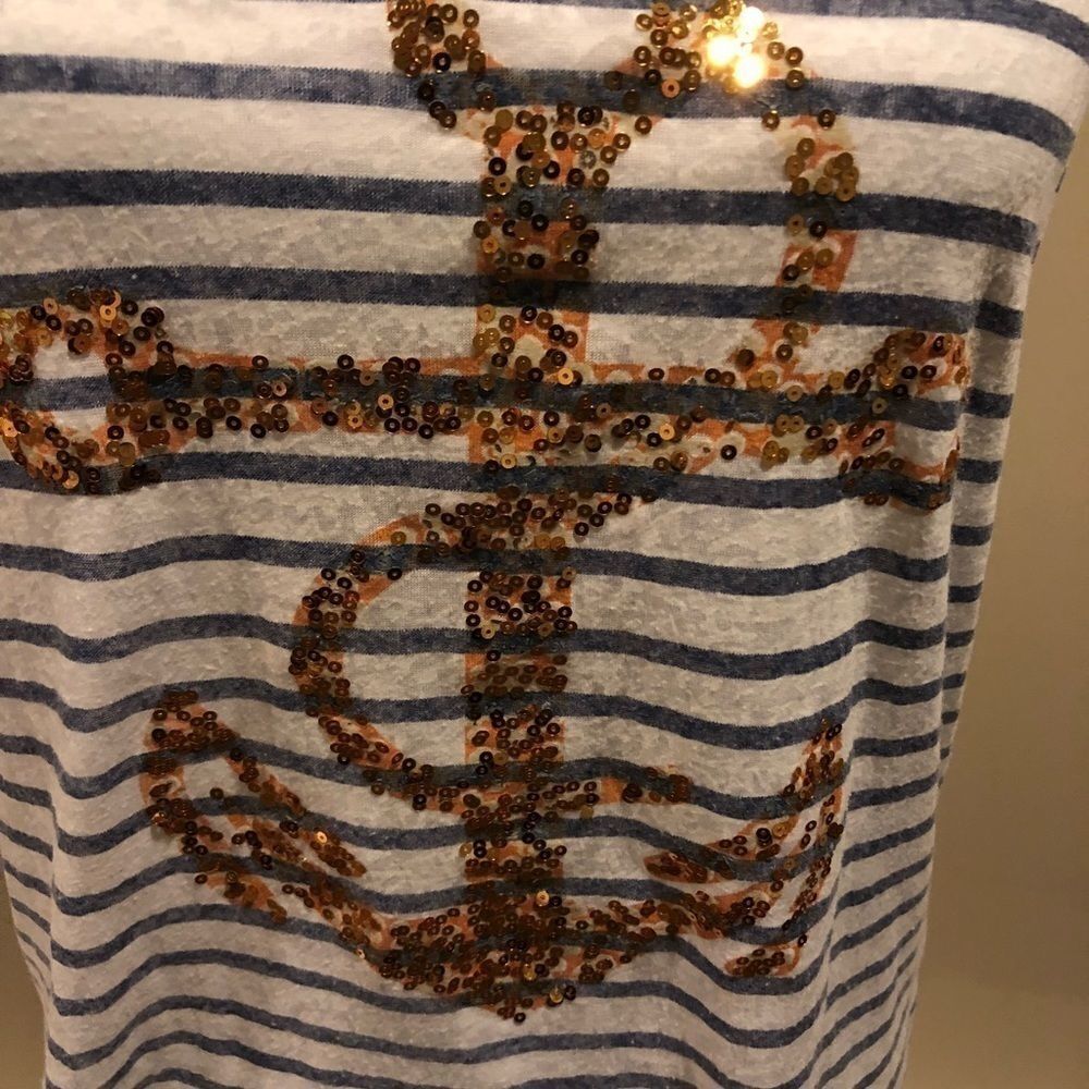 Pookie & Sebastian Striped Tank-top with Anchor - Picture 2 of 6